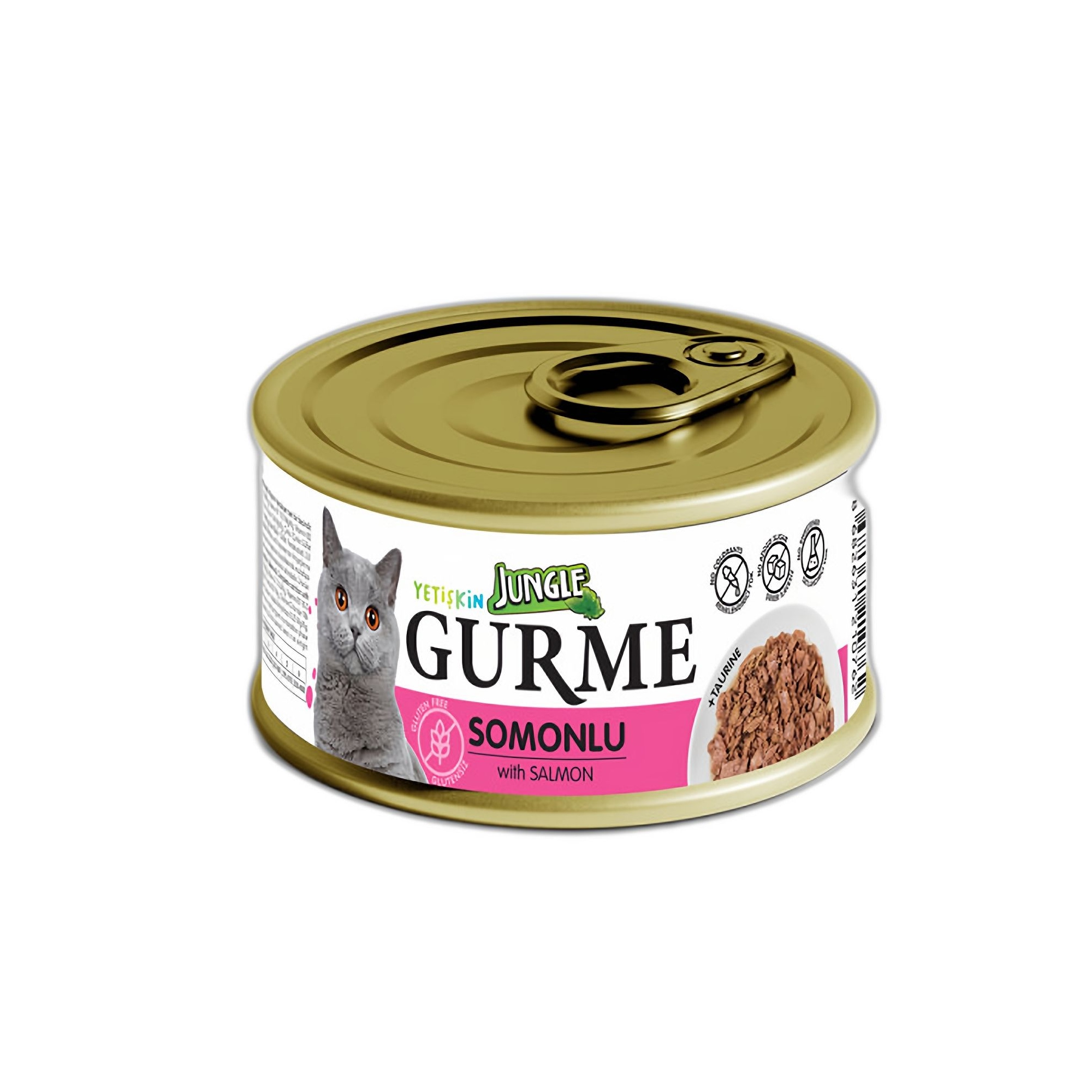 Jungle Gurme Somonlu Yetişkin Kedi Konservesi 85 G - Ana Görsel