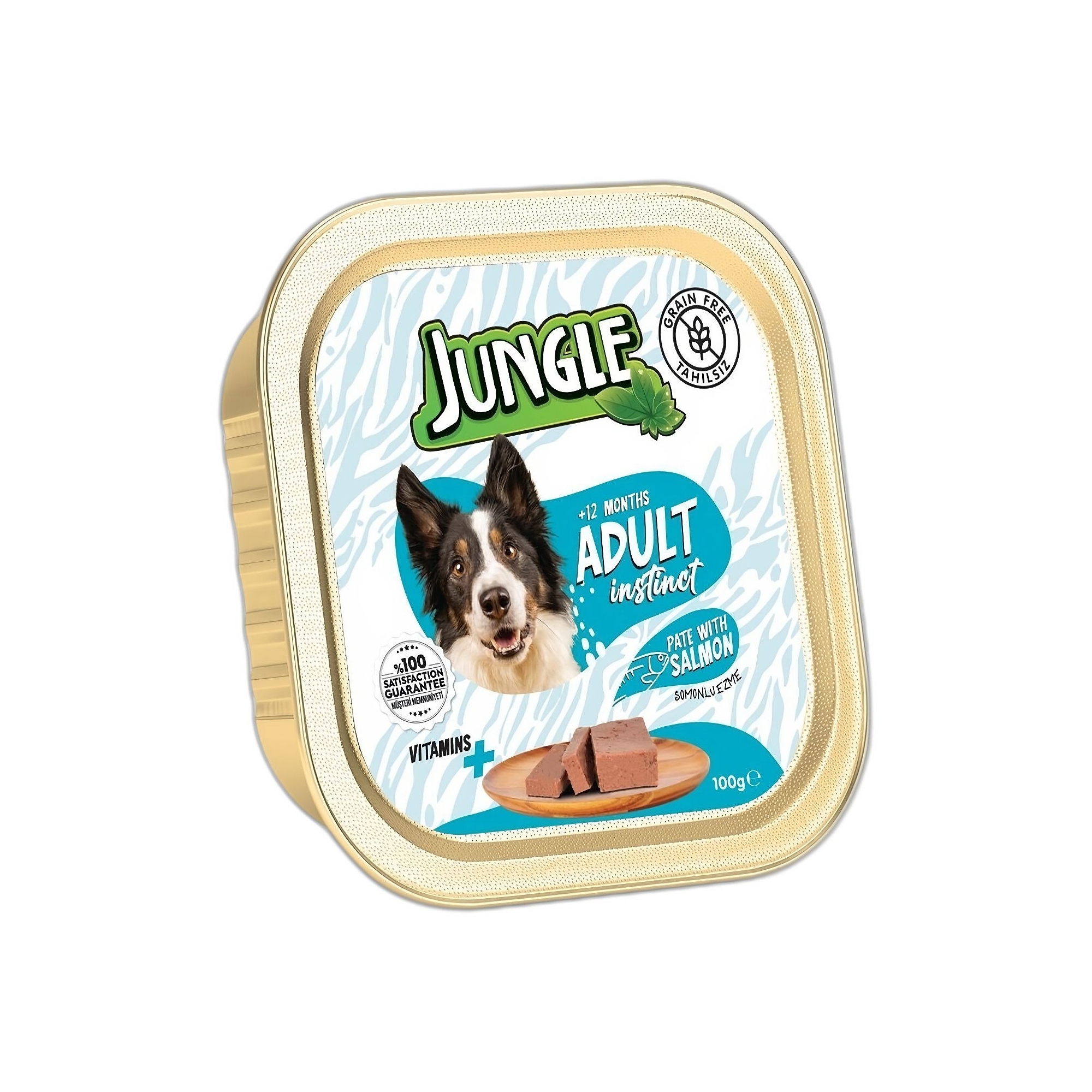 Jungle Tahılsız Somon Pate Yetişkin Köpek Yaş Mama 100 G