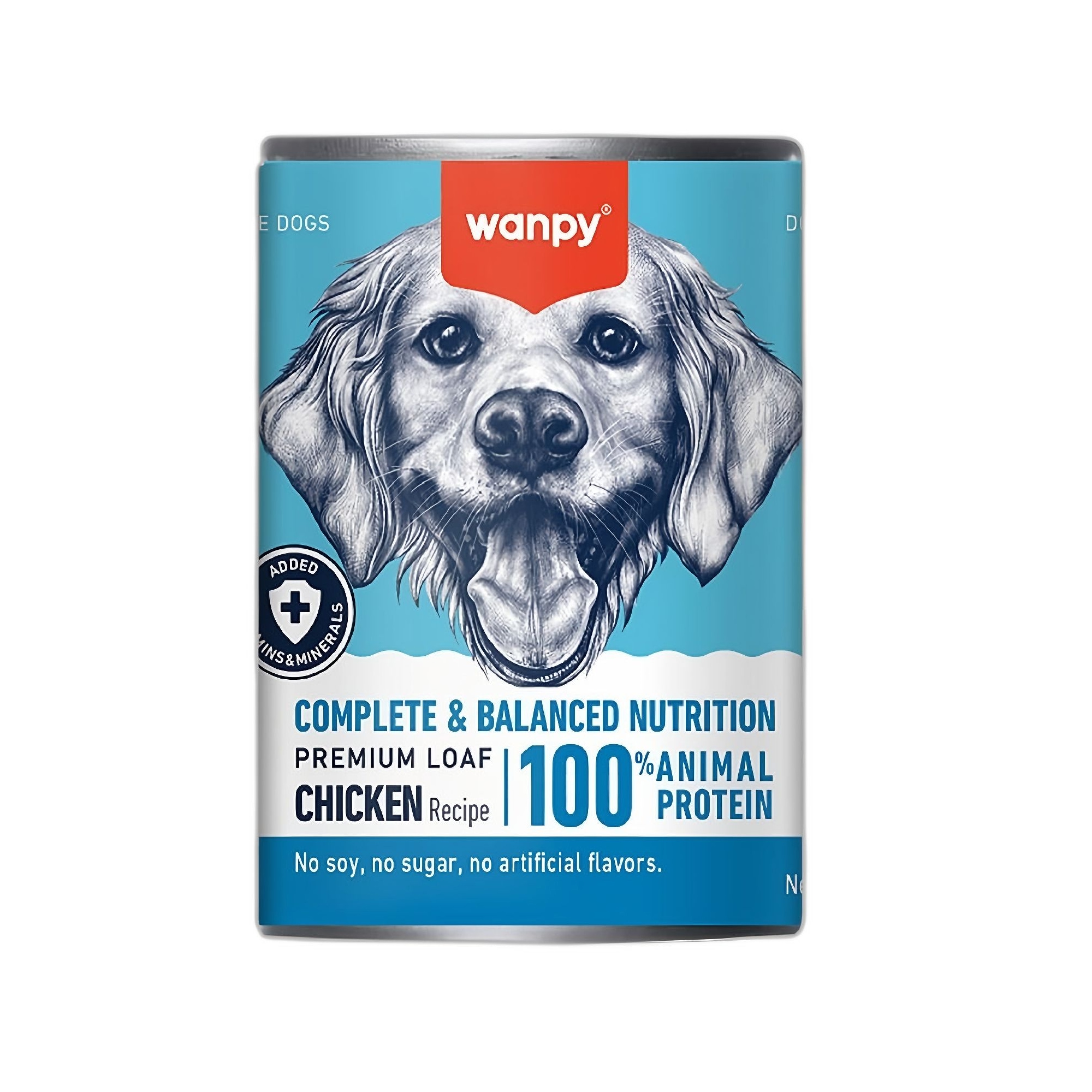 Wanpy Tahılsız %100 Gerçek Tavuk Etli Köpek Konservesi 375 G