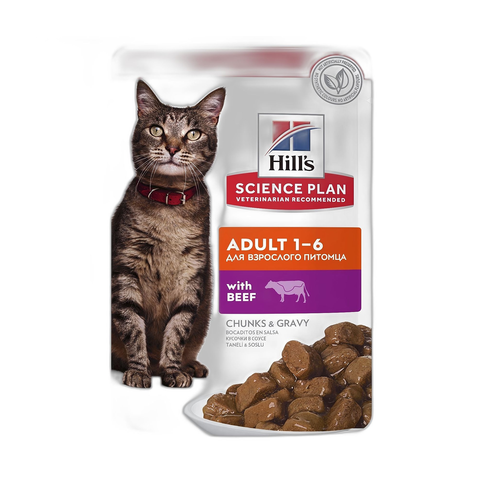 Hill's Sığırlı Yetişkin Pouch Kedi Maması 85G
