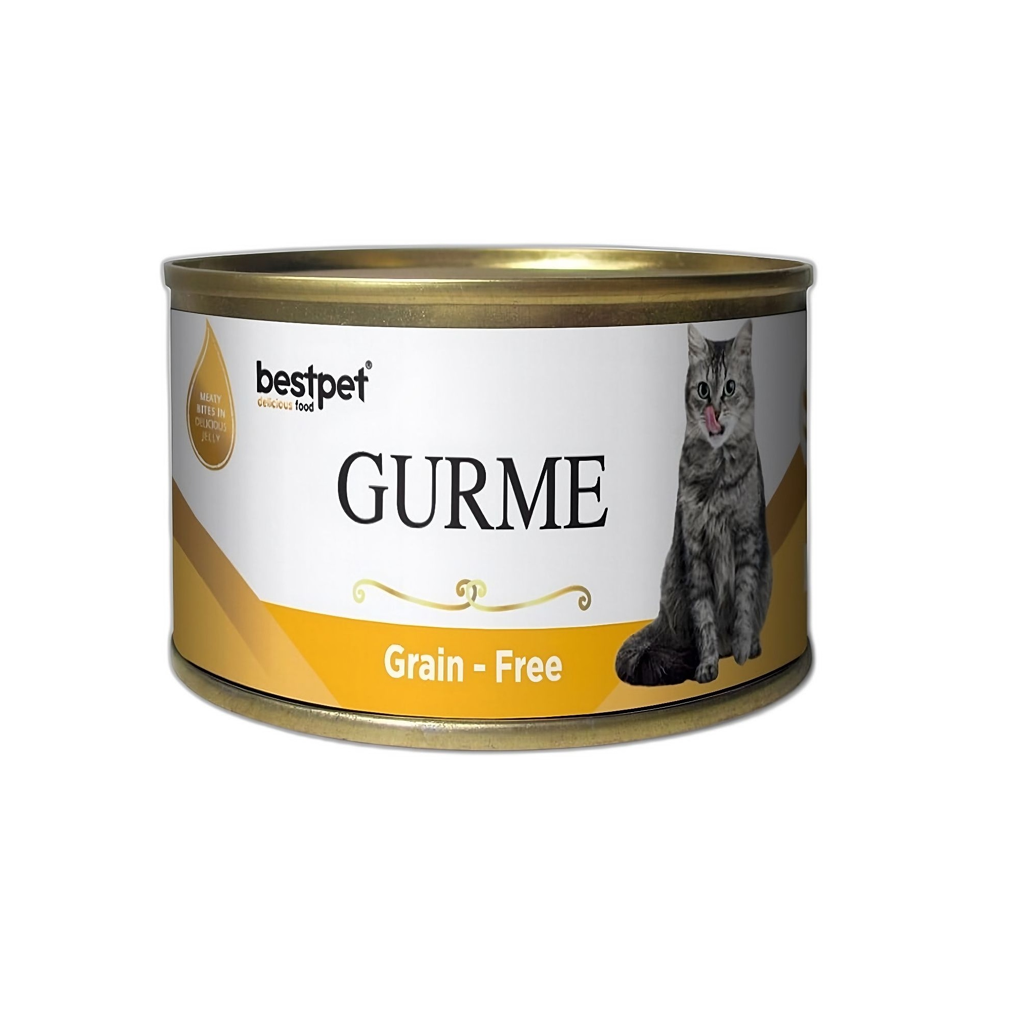 Bestpet Gurme Chicken in Jelly Tavuklu Yetişkin Kedi Konservesi 85G