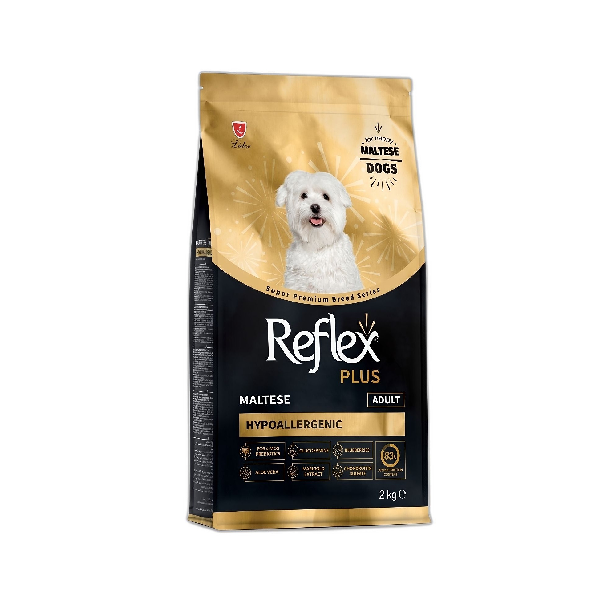 Reflex Plus Reflex Plus Maltese Terrier Hypoallergenic Yetişkin Köpek Maması 2 KG