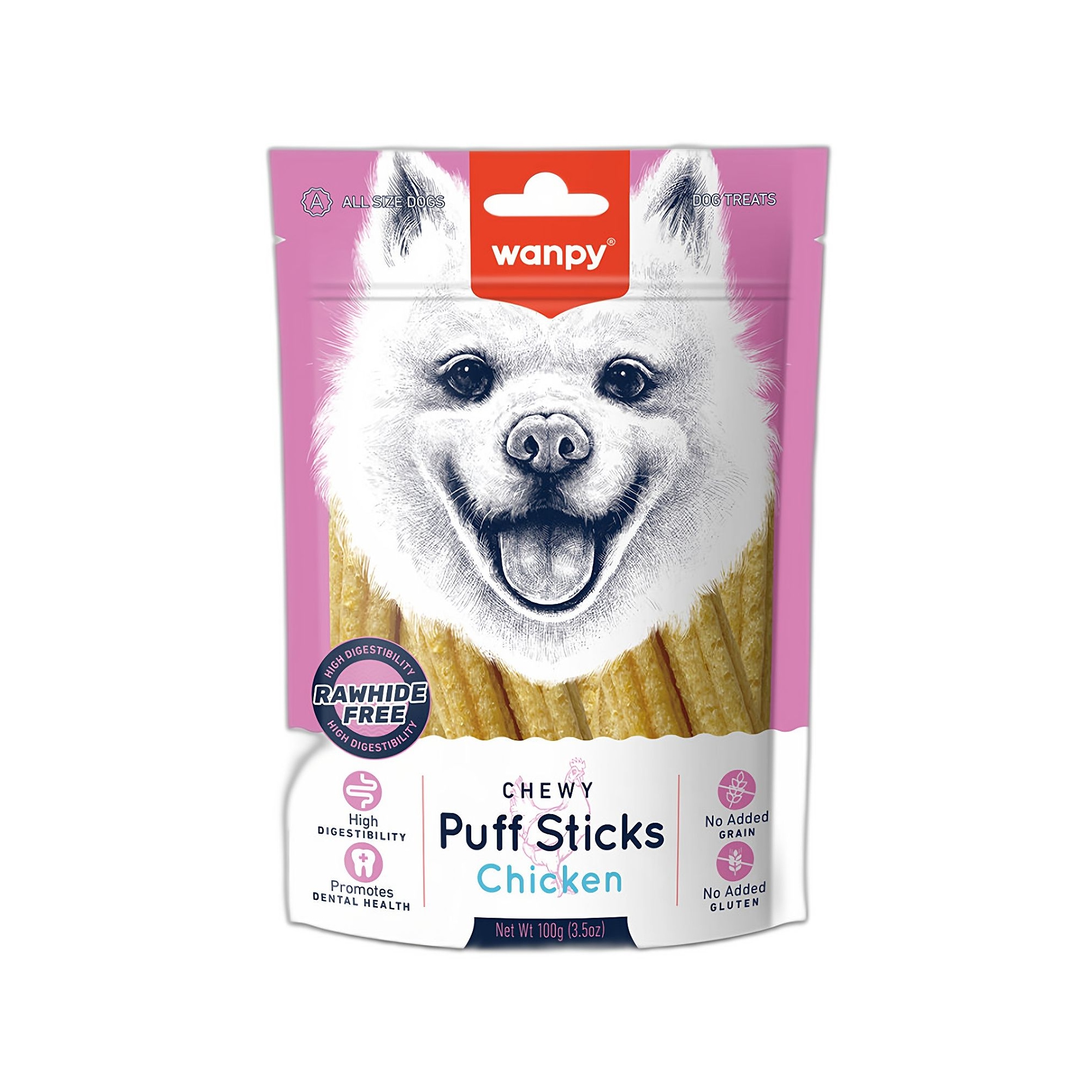 Wanpy Tahılsız Tavuklu Köpek Çiğneme Ödülü 100G