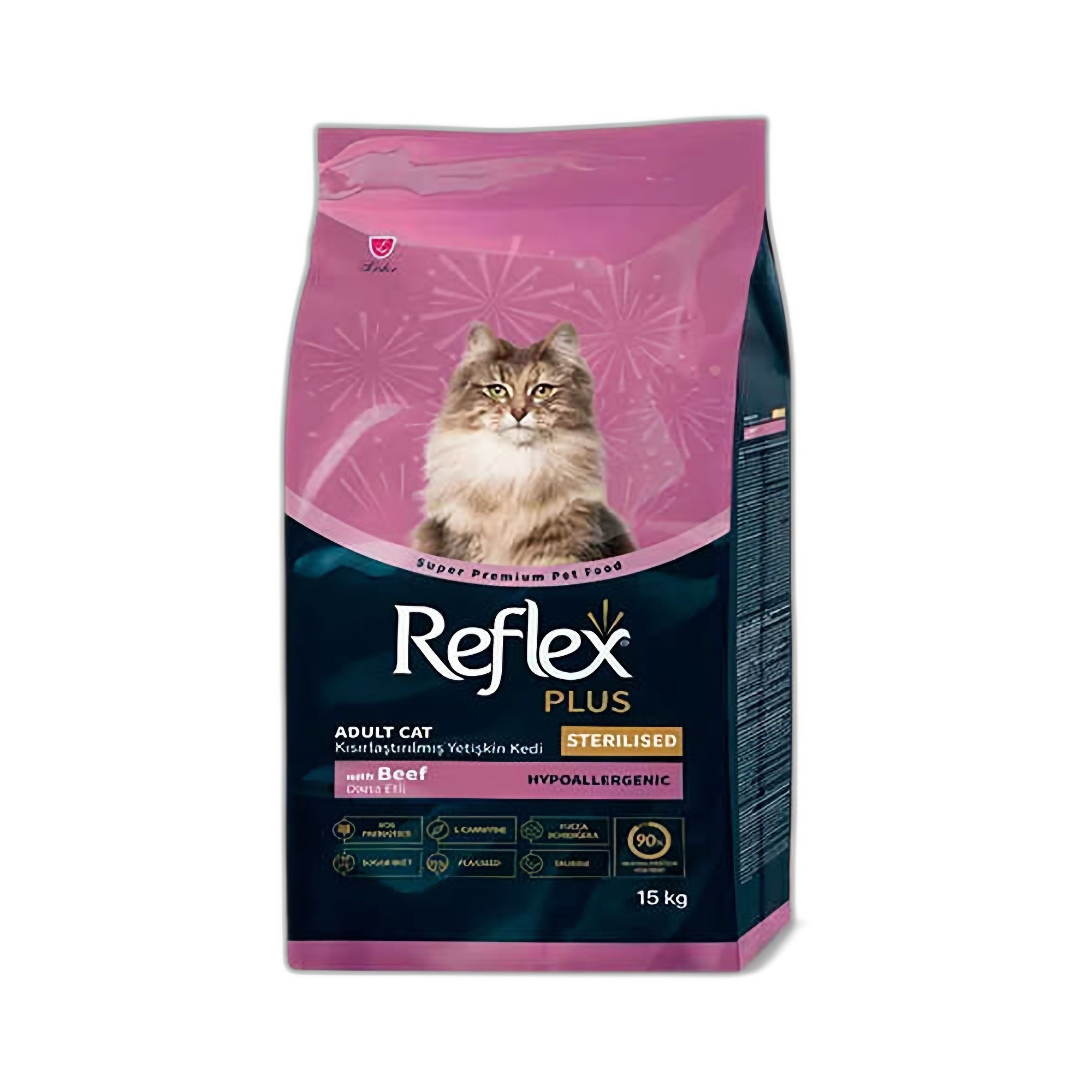 Reflex Plus Reflex Plus Dana Etli Kısırlaştırılmış Yetişkin Kedi Maması 15 KG