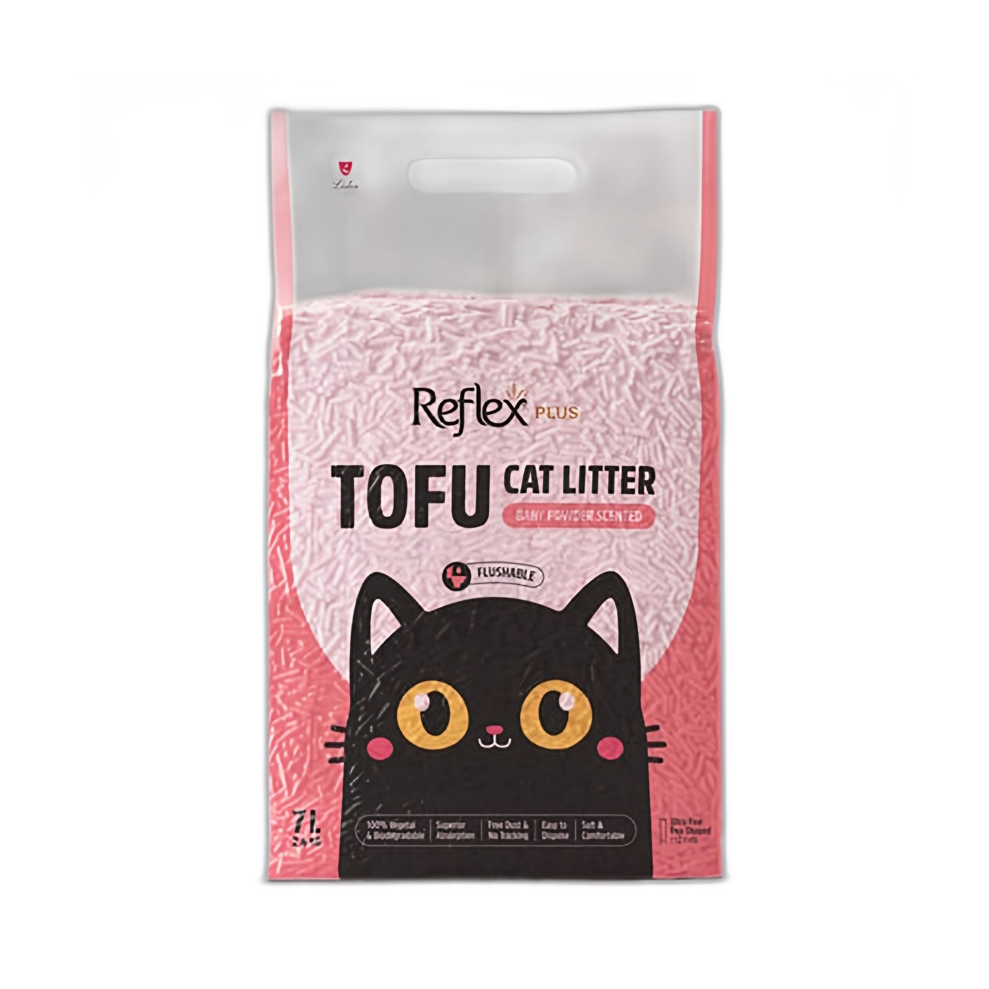 Reflex Plus Bebek Pudrası Kokulu Tofu Kedi Kumu 7L - Ana Görsel