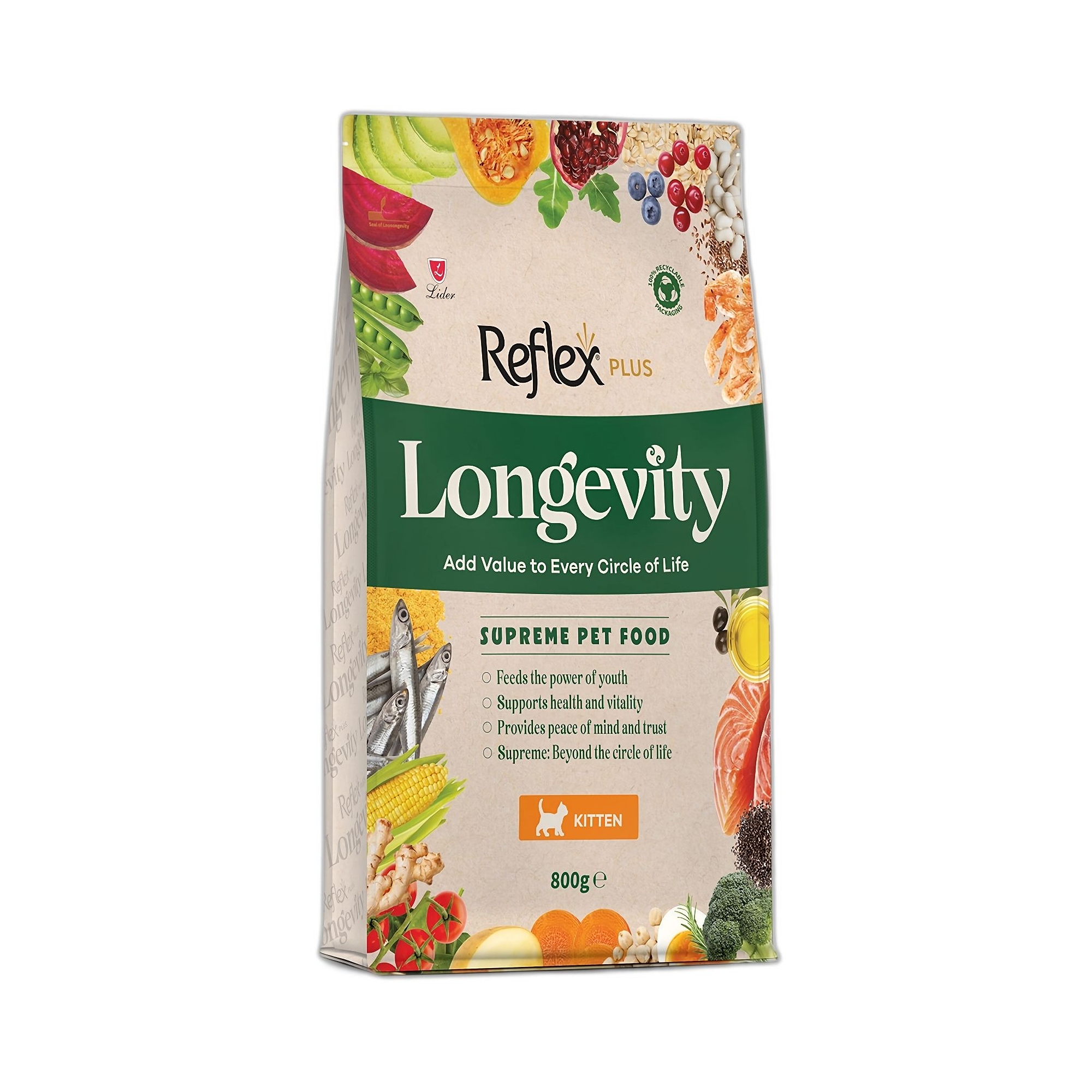 Reflex Plus Longevity Hipoalerjenik Yavru Kedi Maması 800 G