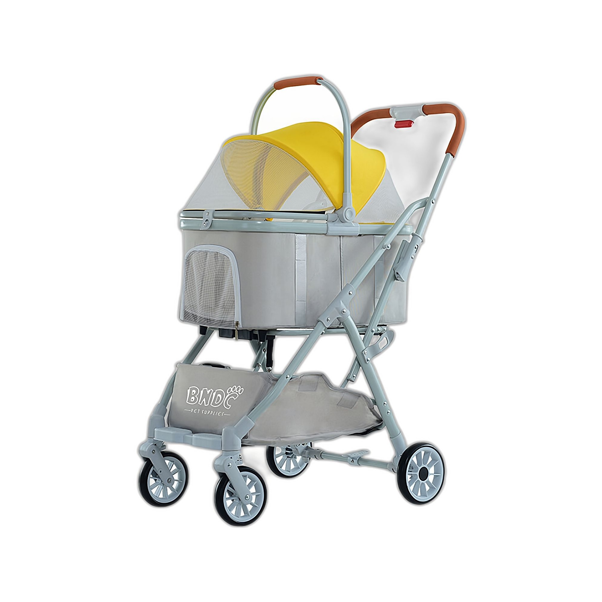 Flip Sarı Pet Arabası Evcil Hayvan Taşıma Ürünü