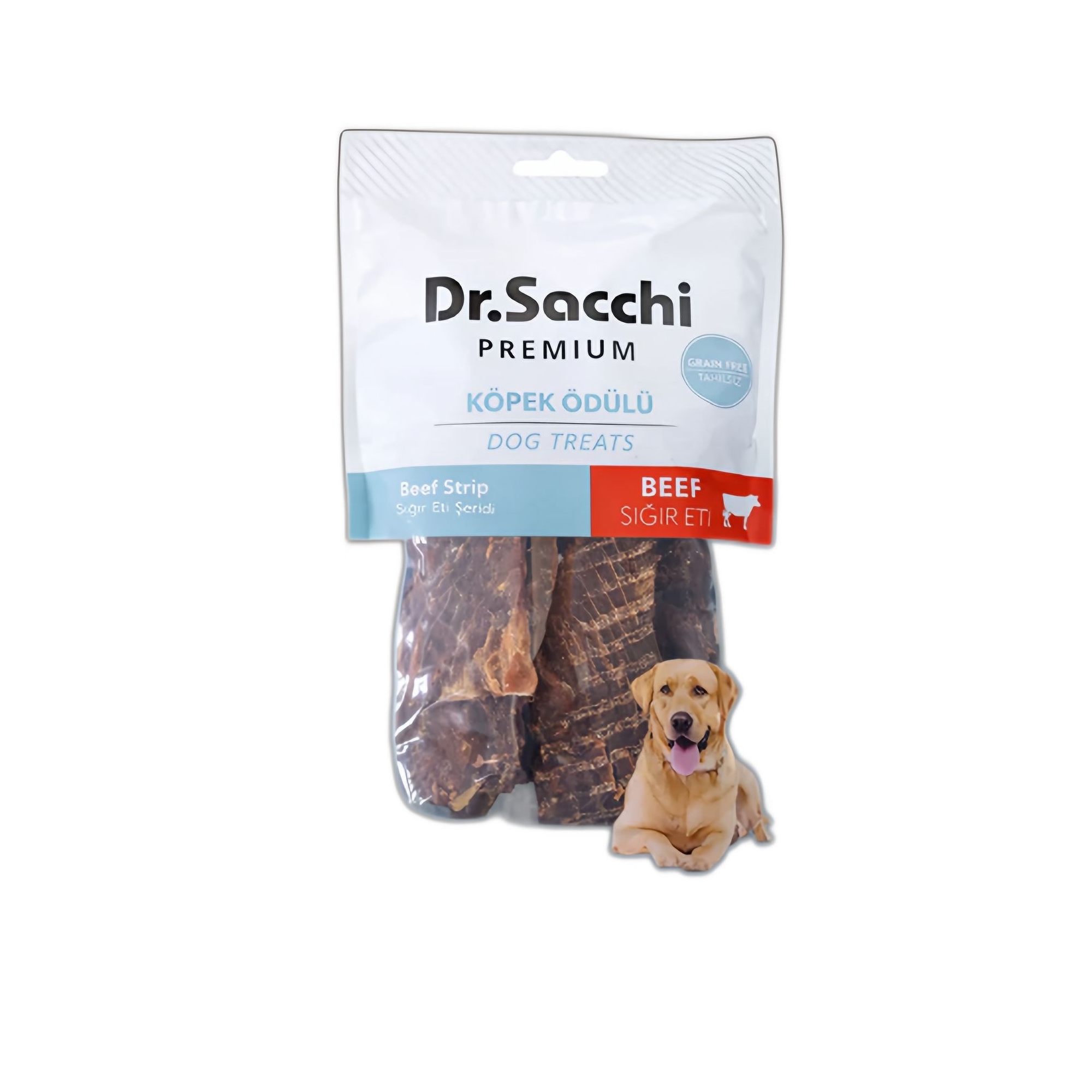Dr.Sacchi Dr.Sacchi Premium Tahılsız Sığır Eti Şeritli Köpek Ödülü 100 G