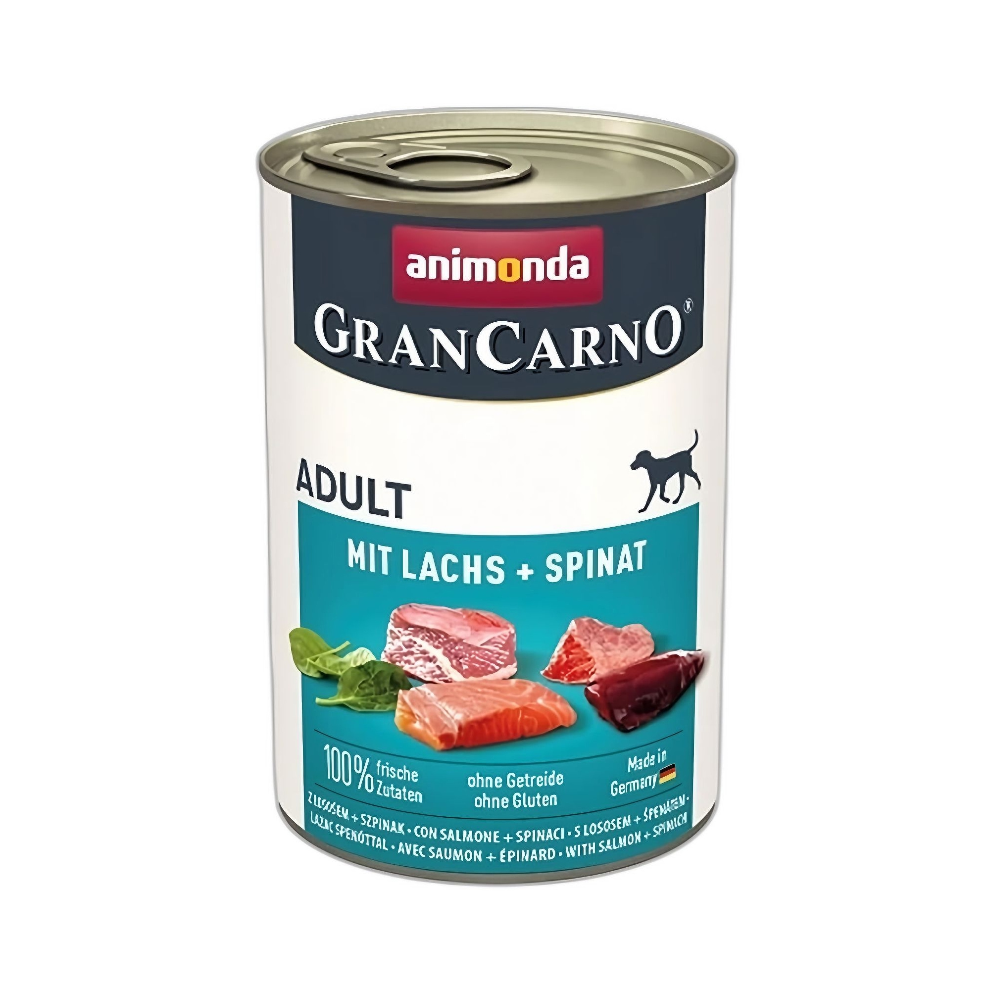 Animonda GranCarno Ispanaklı Somonlu Yetişkin Köpek Konservesi 400 G