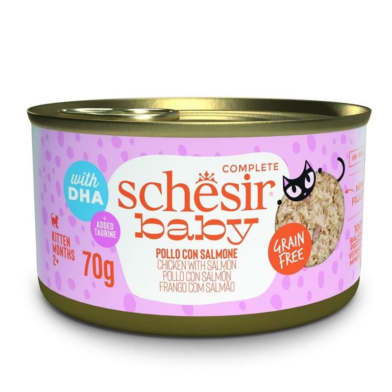 Schesir Babycat Tavuklu ve Somon Balıklı Yavru Kedi Konservesi 70 G - Ana Görsel