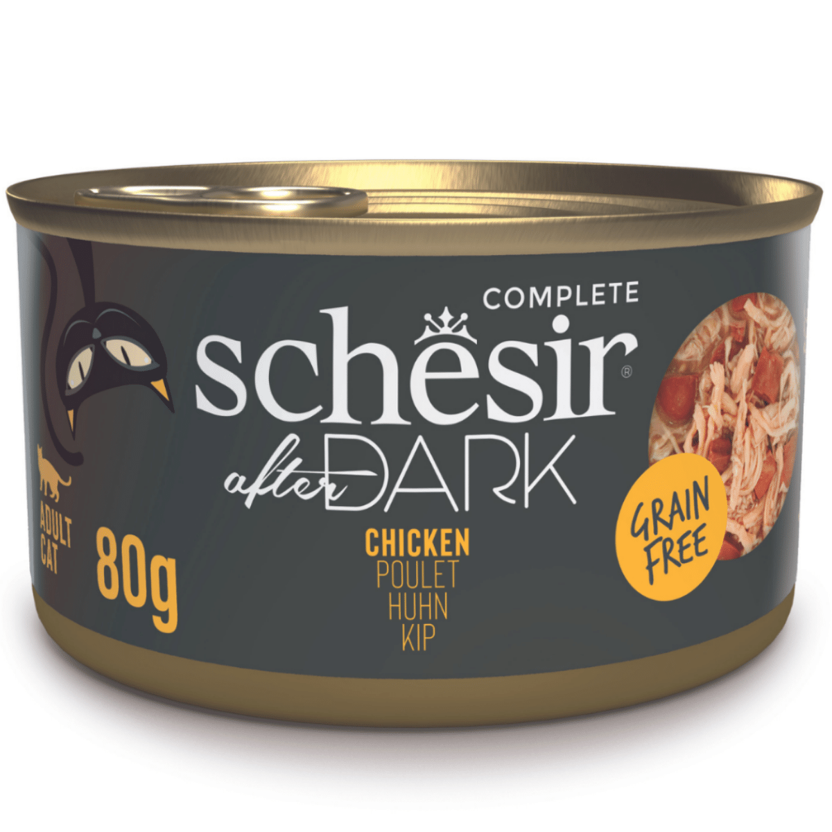 Schesir After Dark Wholefood Tavuklu Yetişkin Kedi Konservesi 80 G - Ana Görsel