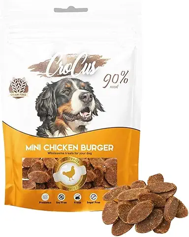 Crocus Mini Chicken Burger Tahılsız Tavuk Etli Köpek Ödülü 80 G - Ana Görsel