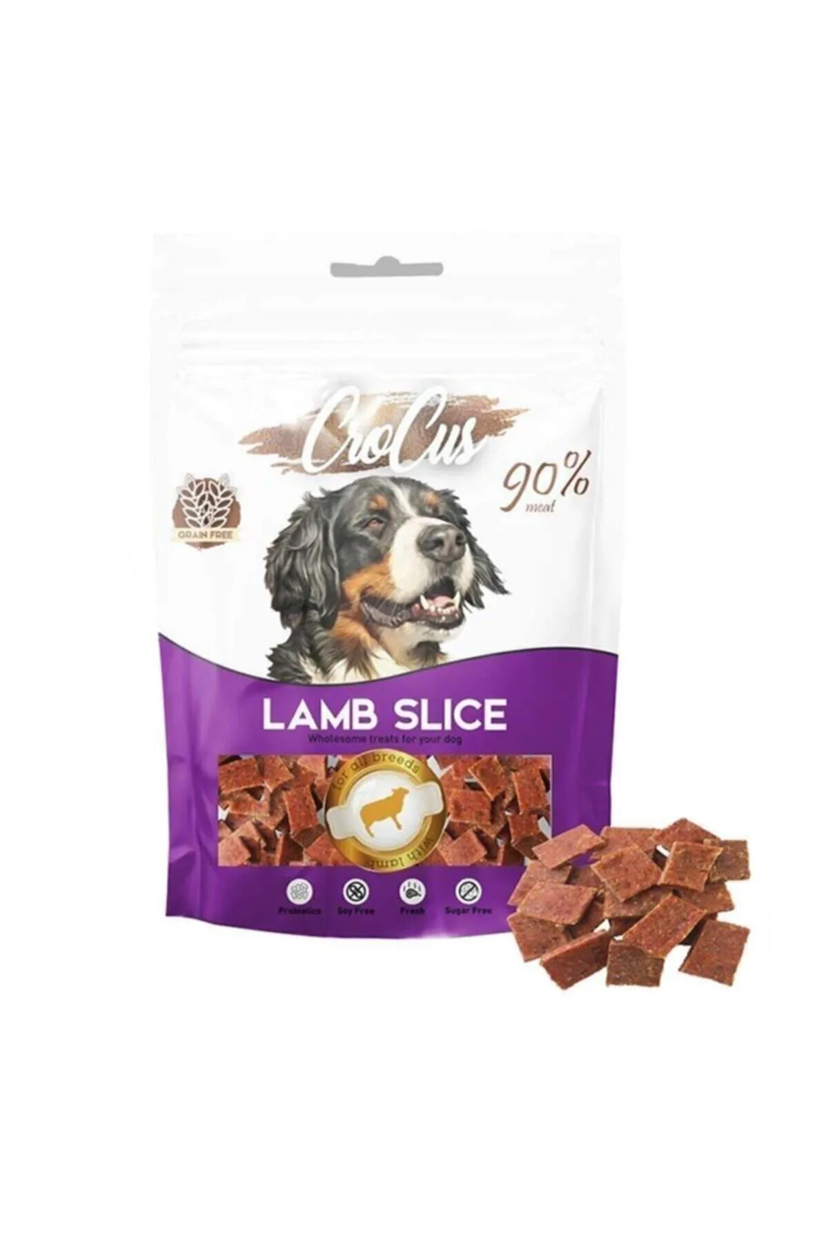 Crocus Lamb Slice Tahılsız Kuzu Etli Köpek Ödülü 80 G - Ana Görsel