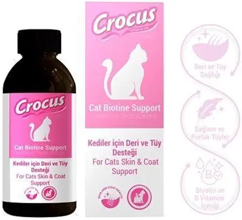 Crocus Tüy Sağlığı İçin Kedi Damlası 100 mL - Ana Görsel