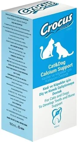 Crocus Kedi ve Köpekler İçin Kalsiyum Destek Takviyesi 100 mL - Ana Görsel