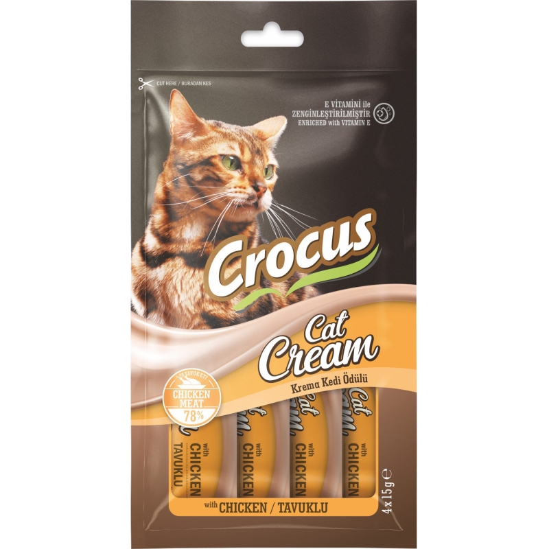 Crocus Tavuklu Krema Kedi Ödülü 4x15 G - Ana Görsel