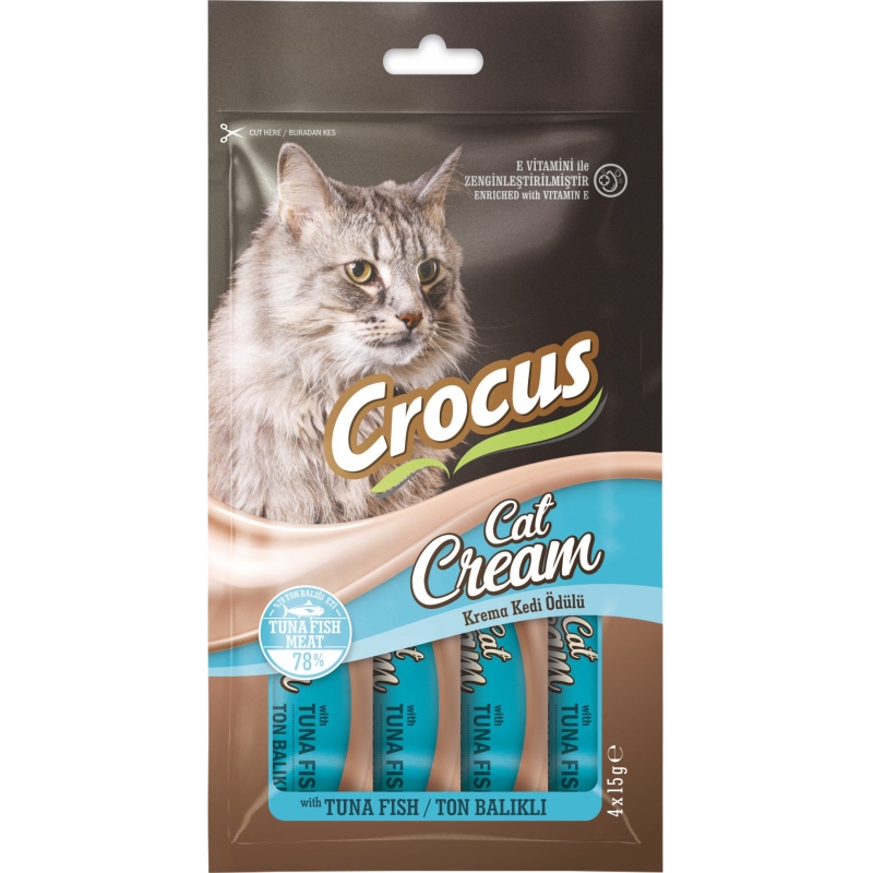 Crocus Ton Balıklı Krema Kedi Ödülü 4x15 G - Ana Görsel