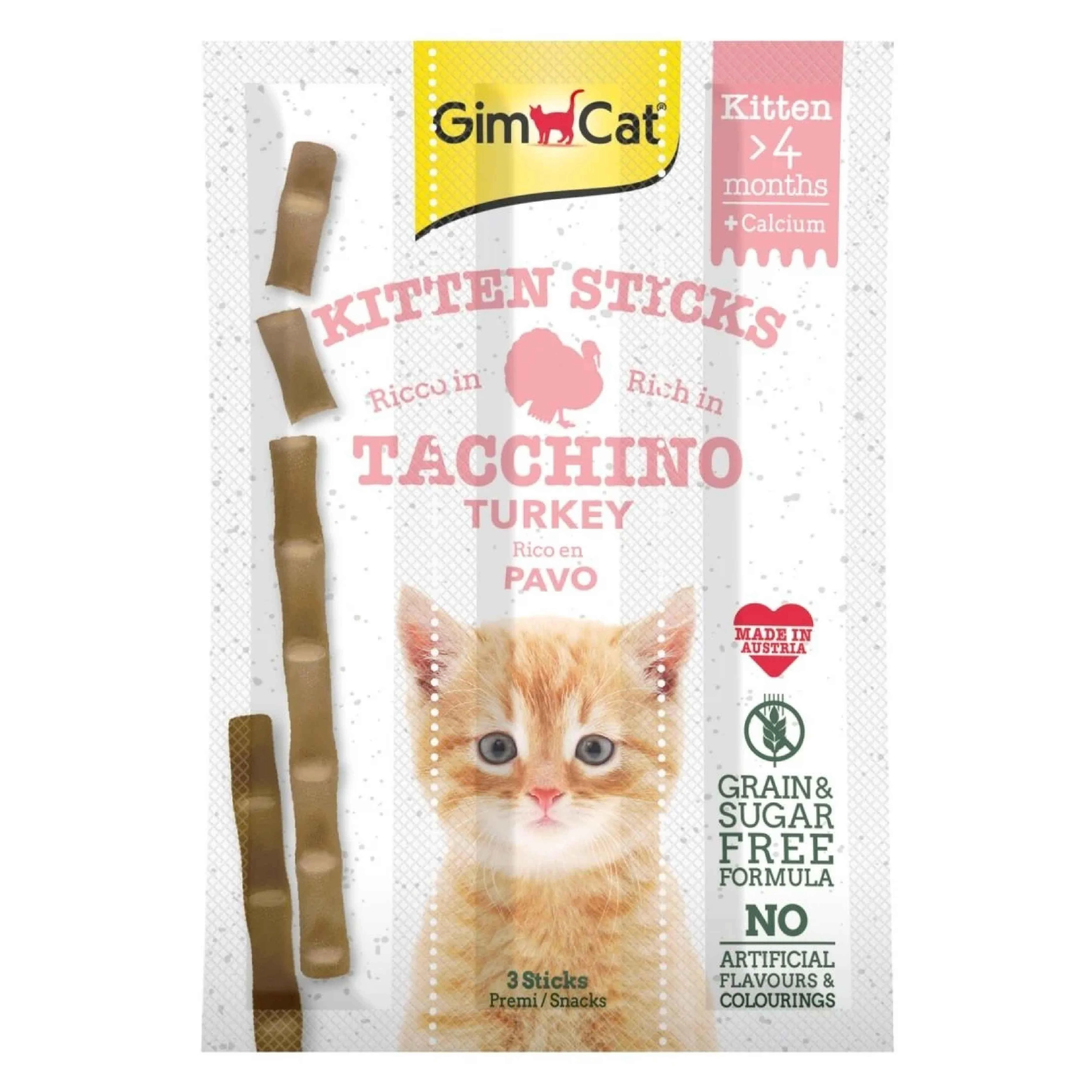 GimCat Sticks Kitten Hindili Ödül Çubukları 3x3 G - Ana Görsel
