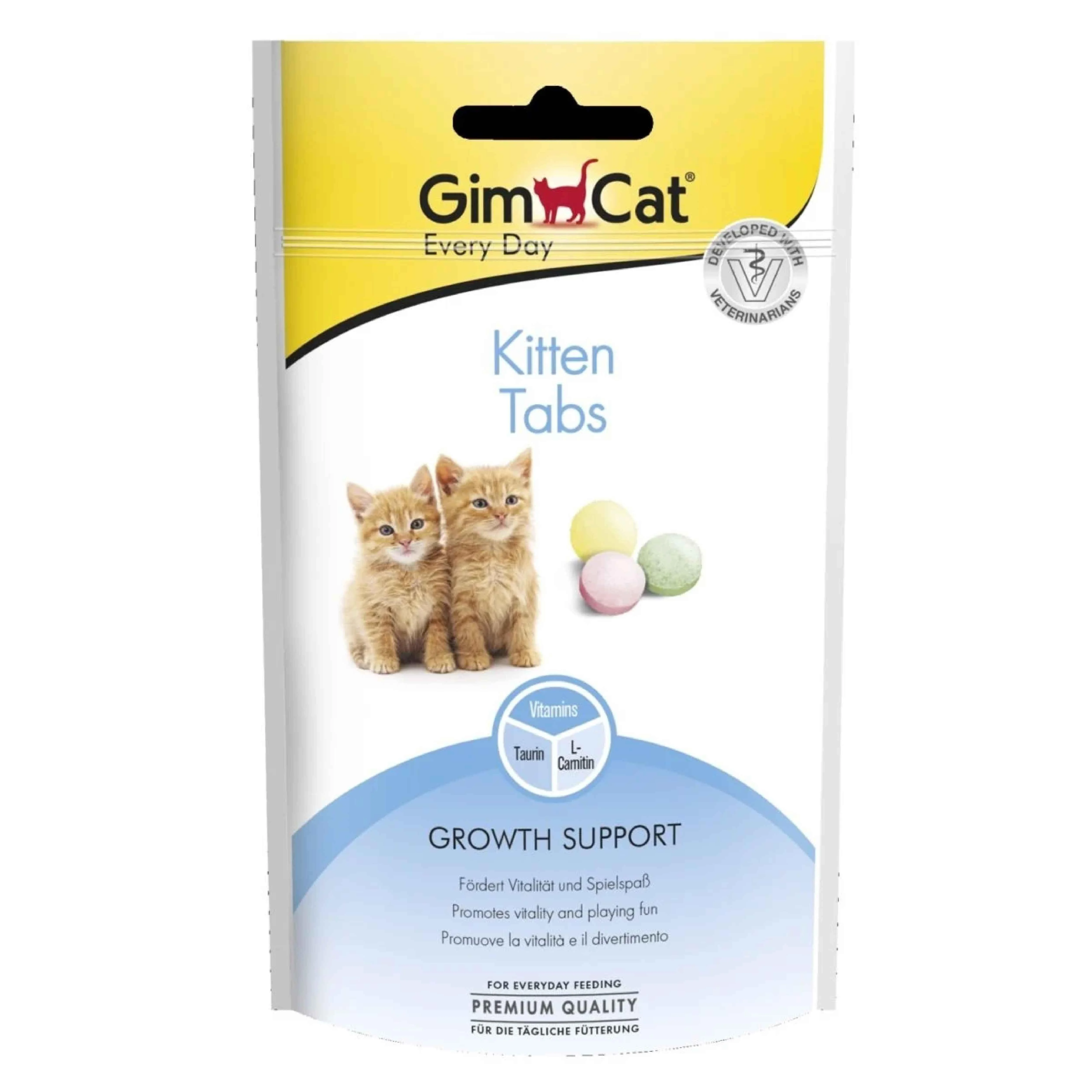 GimCat Kitten Tabs Yavru Kedi Ödül Tableti 40 G - Ana Görsel