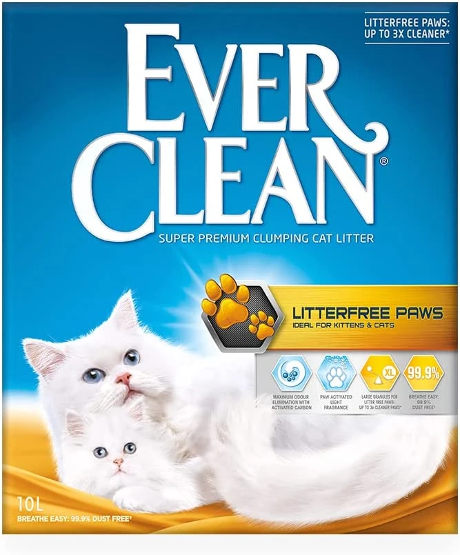 Ever Clean Litterfree Paws Patilere Yapışmayan Topaklanan Kedi Kumu 10L - Ana Görsel