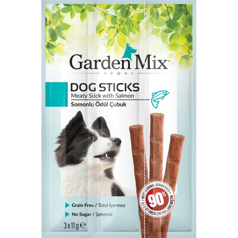 Garden Mix Somonlu Stick Köpek Ödülü 3x11 G - Ana Görsel