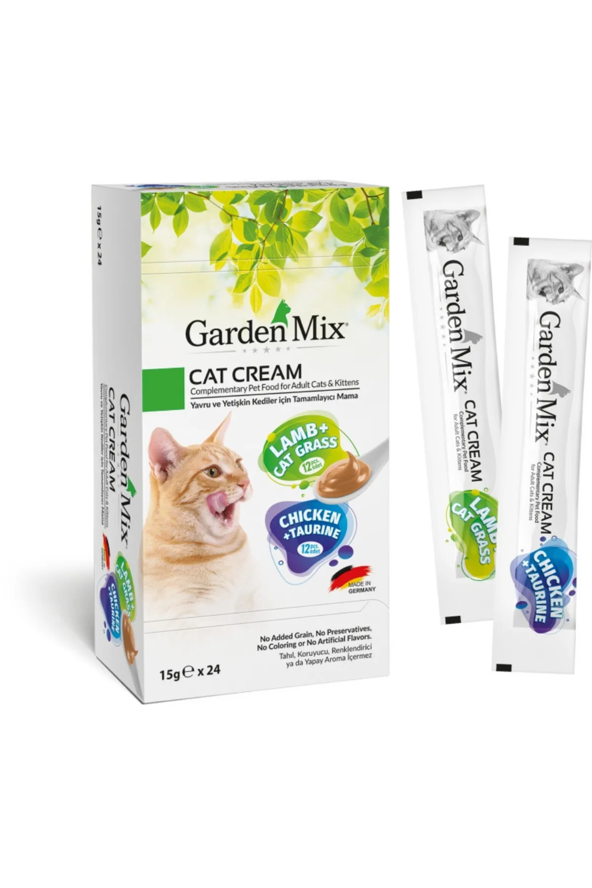 Garden Mix Tavuk ve Kuzu Lezzetleri Karışık Krem Kedi Maması 24x15 G - Ana Görsel