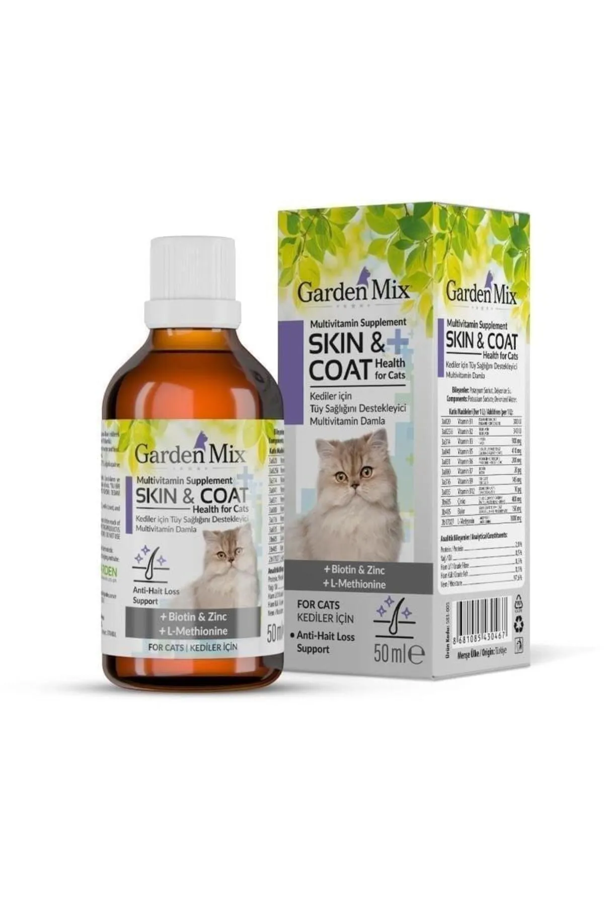 Garden Mix Kedi Tüy Sağlığı Damlası 50 mL - Ana Görsel