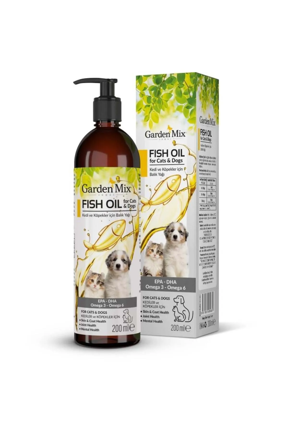 Garden Mix Kedi ve Köpek Somon Yağı 200 mL - Ana Görsel