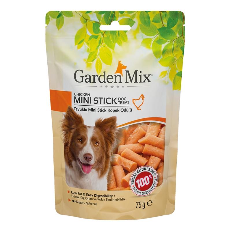 Garden Mix Tavuklu Mini Stick Köpek Ödülü 75 G - Ana Görsel