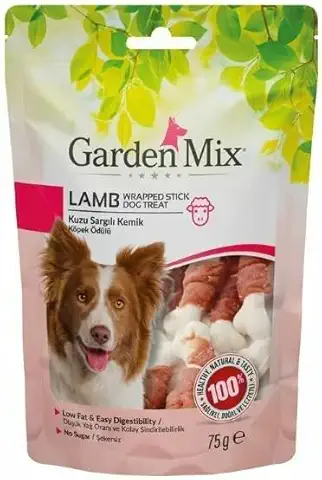 Garden Mix Kuzu Sargılı Kemik Köpek Ödülü 75 G - Ana Görsel