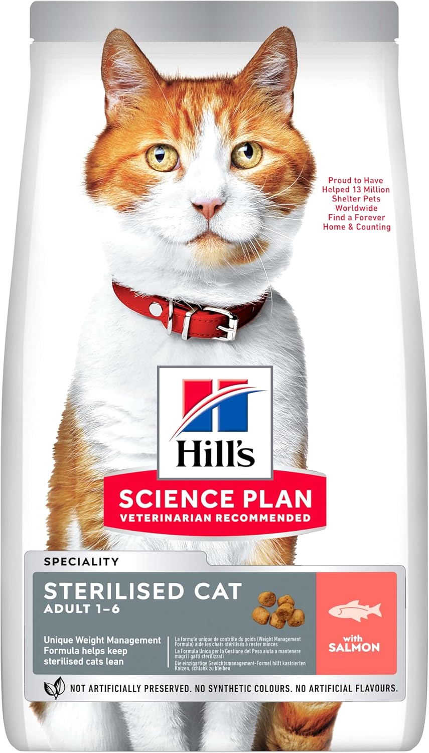 Hill's Somonlu Kısırlaştırılmış Yetişkin Kedi Maması 8+2 KG