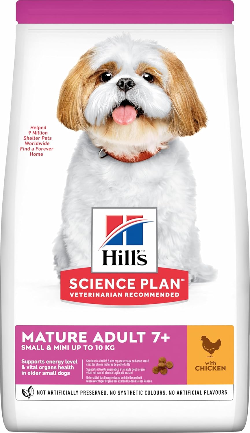Hill's Mature Adult 7+Yaş Tavuklu Küçük ve Mini Irk Yaşlı Köpek Maması 1.5 KG - Ana Görsel