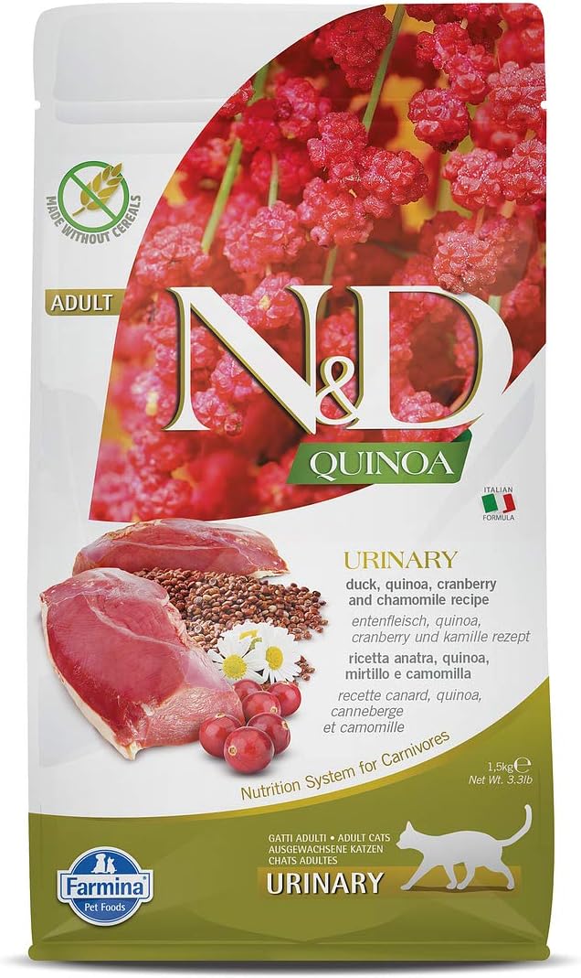 N&D Quinoa Urinary Ördek ve Kinoalı İdrar Yolları Destekleyici Yetişkin Kedi Maması 1.5 KG - Ana Görsel