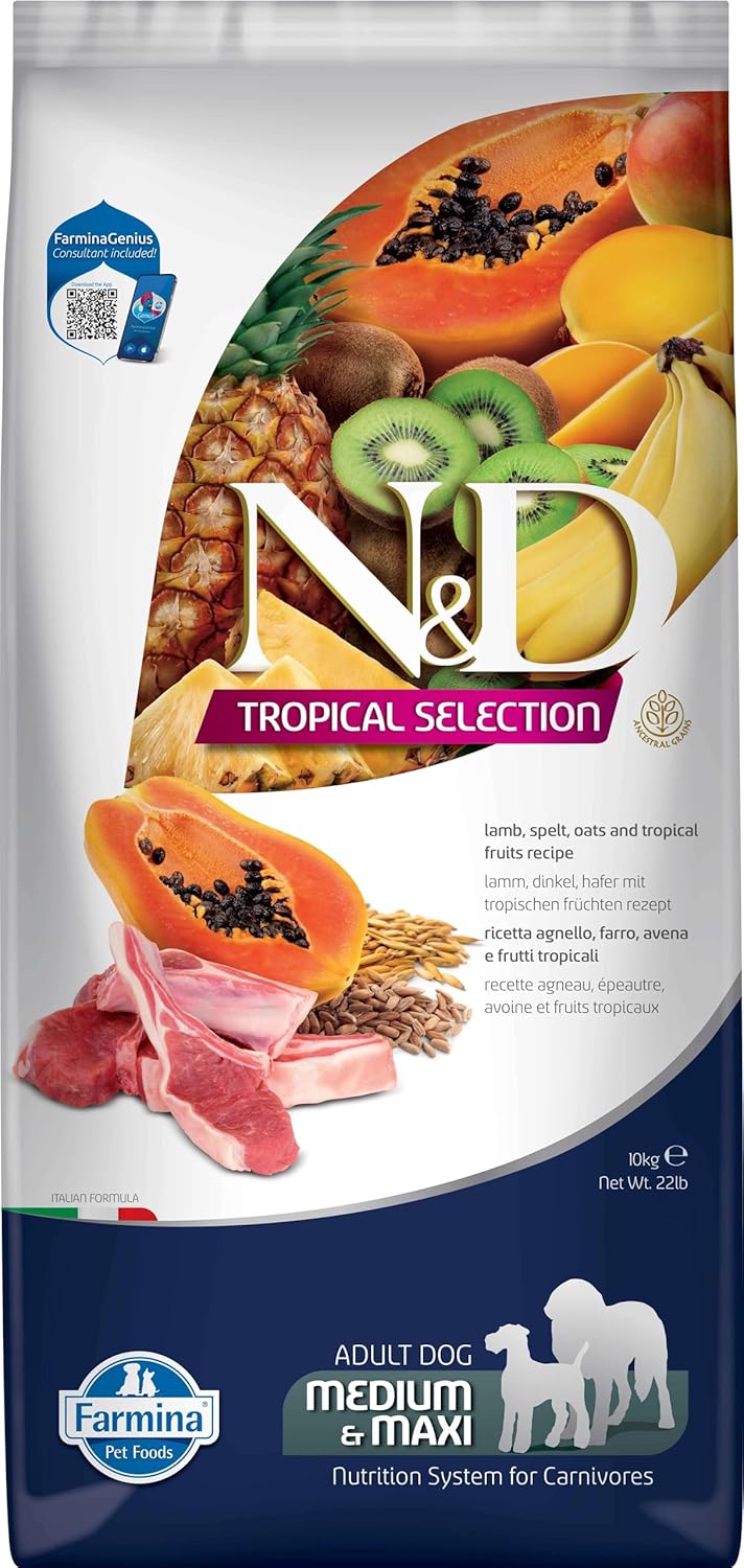 N&D Tropical Selection Kuzulu Orta ve Büyük Irk Yetişkin Köpek Maması 10 KG - Ana Görsel