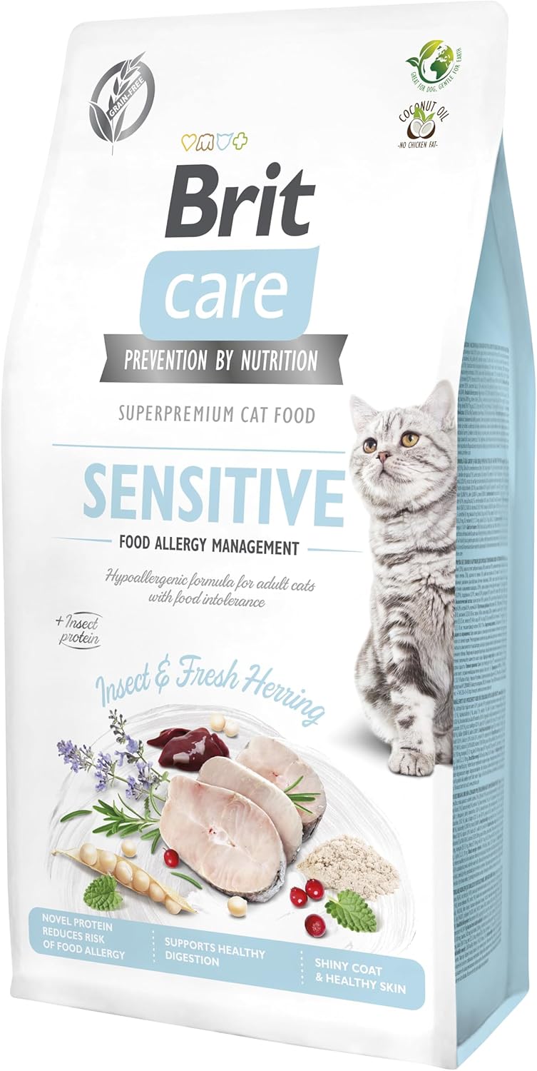 Brit Care Sensitive Hipoalerjenik Larva Proteinli Tahılsız Yetişkin Kedi Maması 7 KG - Ana Görsel
