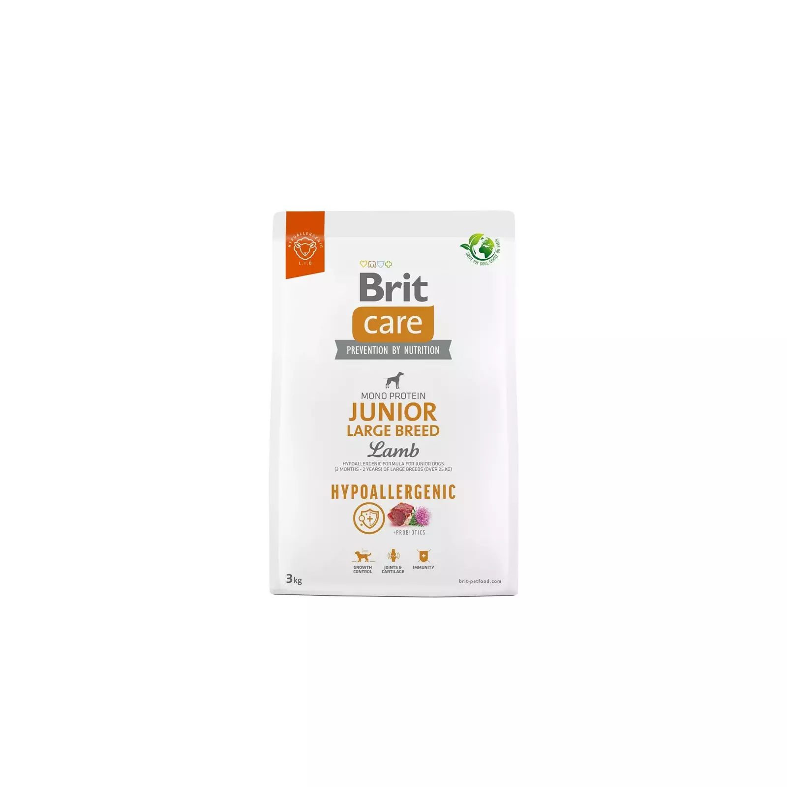 Brit Care Mono Protein Hipoalerjenik Kuzu Etli Büyük Irk Yavru Köpek Maması 3 KG - Ana Görsel