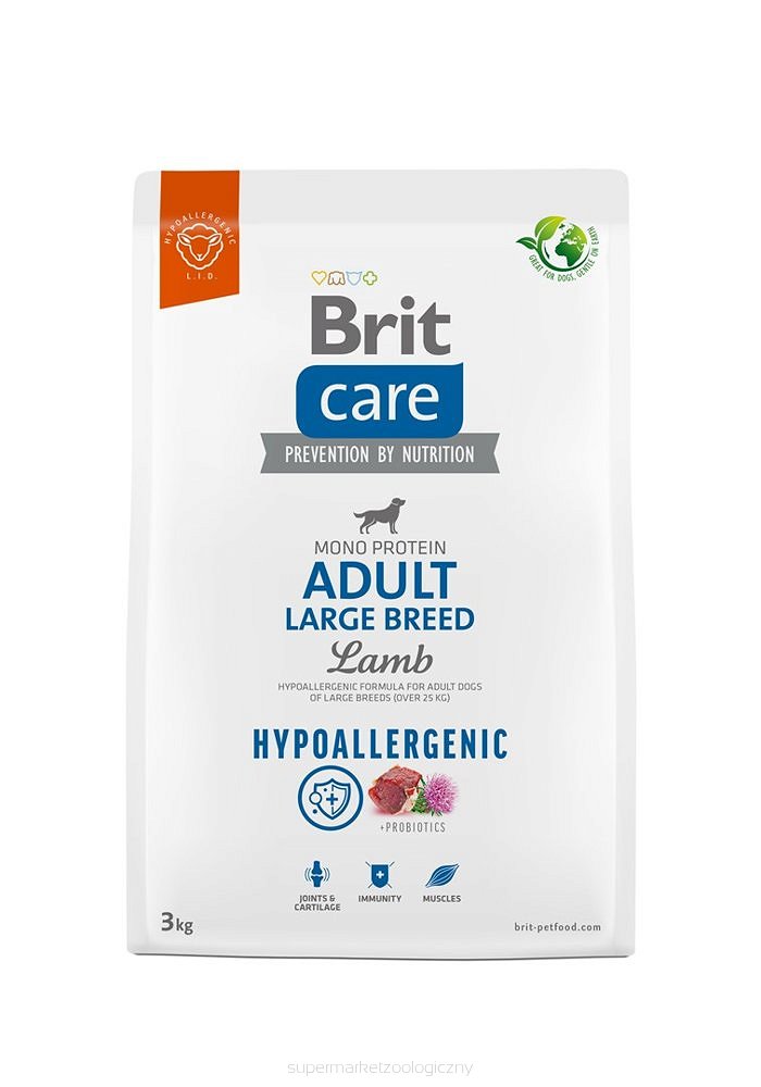 Brit Care Mono Protein Hipoalerjenik Kuzu Etli Büyük Irk Yetişkin Köpek Maması 3KG - Ana Görsel