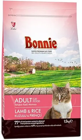 Bonnie Kuzu Etli Yetişkin Kedi Maması 1.5 KG - Ana Görsel