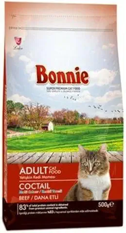 Bonnie Multicolor Dana Etli Yetişkin Kedi Maması 500 G  - Ana Görsel