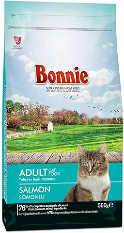 Bonnie Somonlu Yetişkin Kedi Maması 500 G - Ana Görsel