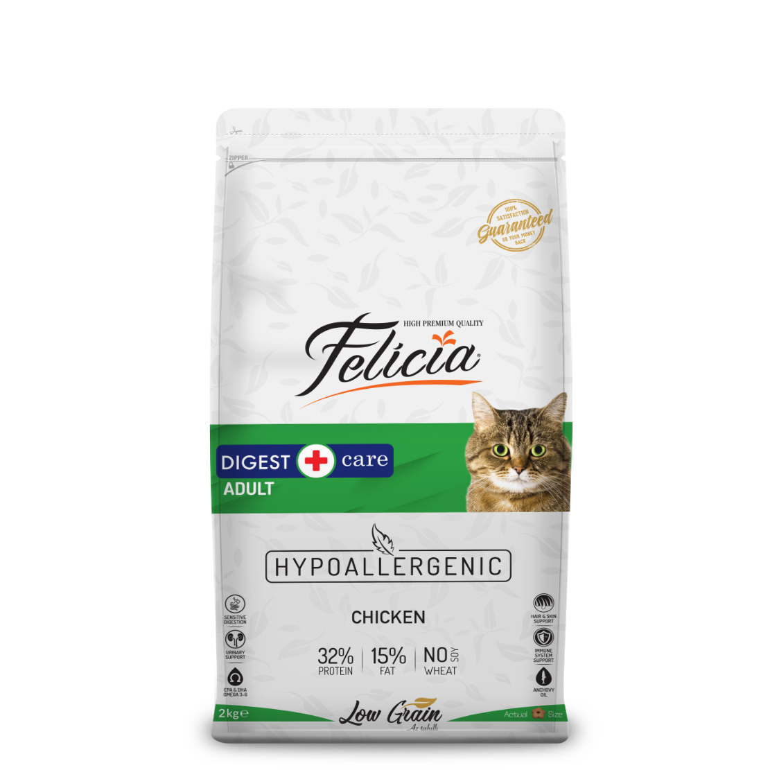 Felicia Tavuklu Az Tahıllı Hassas Sindirim İçin Yetişkin Kedi Maması 2 KG - Ana Görsel