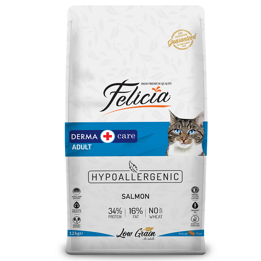 Felicia Somonlu Az Tahıllı Yetişkin Kedi Maması 12 KG - Ana Görsel