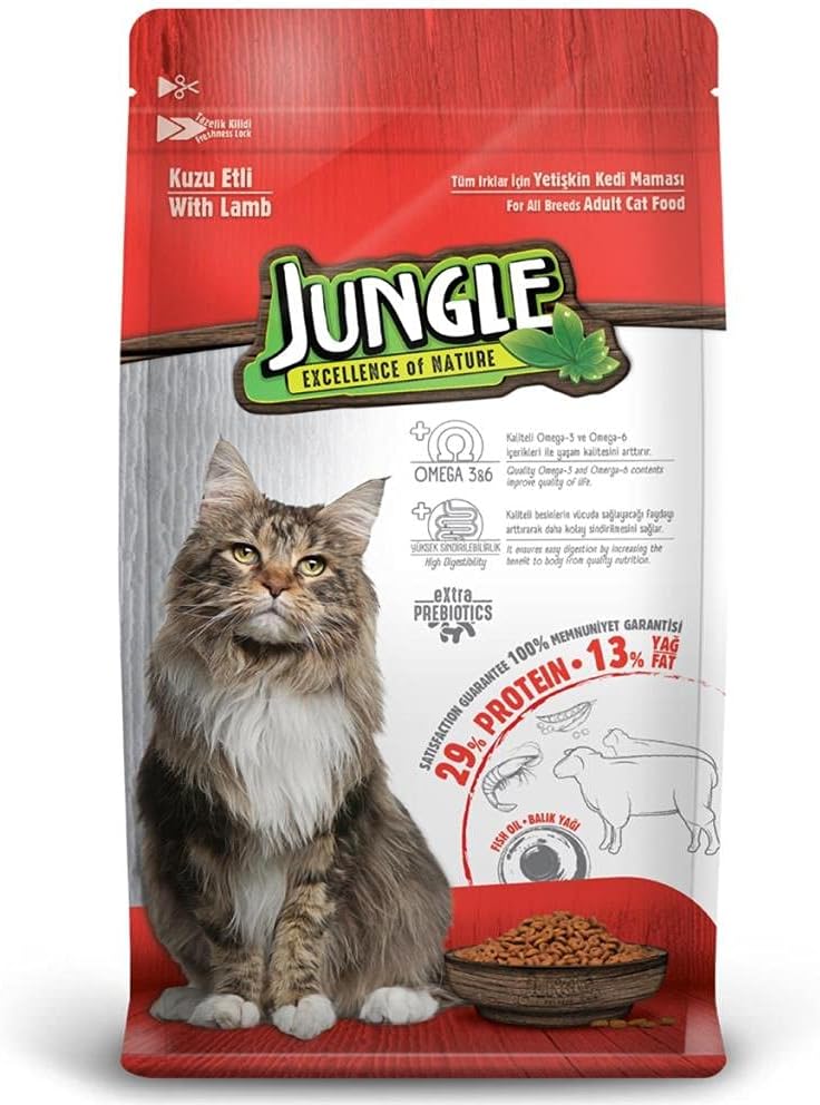 Jungle Kuzulu Yetişkin Kedi Maması 15 KG - Ana Görsel