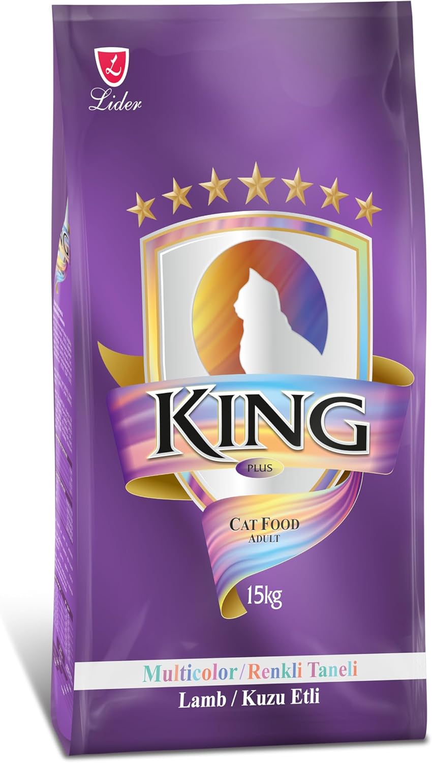 King Etli Renkli Taneli Yetişkin Kedi Maması 15 Kg - Ana Görsel