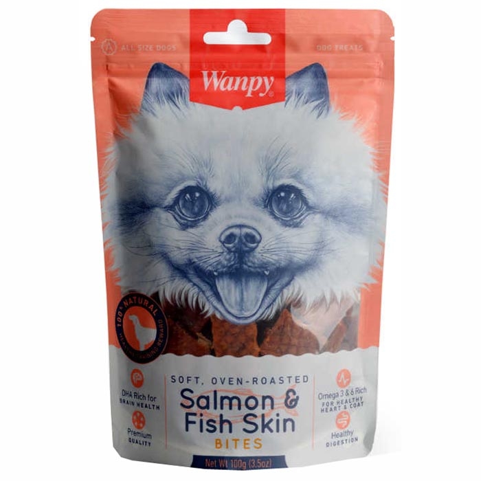 Wanpy Gerçek Somon Dilimleri Köpek Ödülü 100 G - Ana Görsel