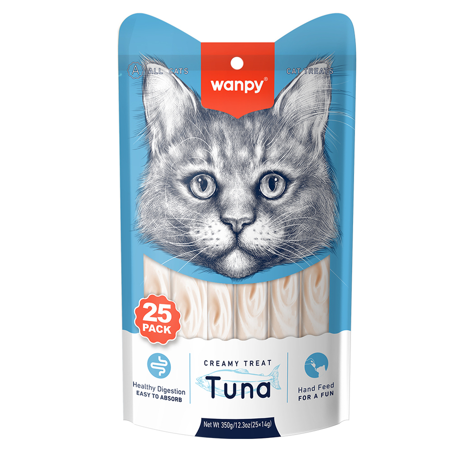 Wanpy Ton Balıklı Krema Kedi Ödülü 25x14 G - Ana Görsel