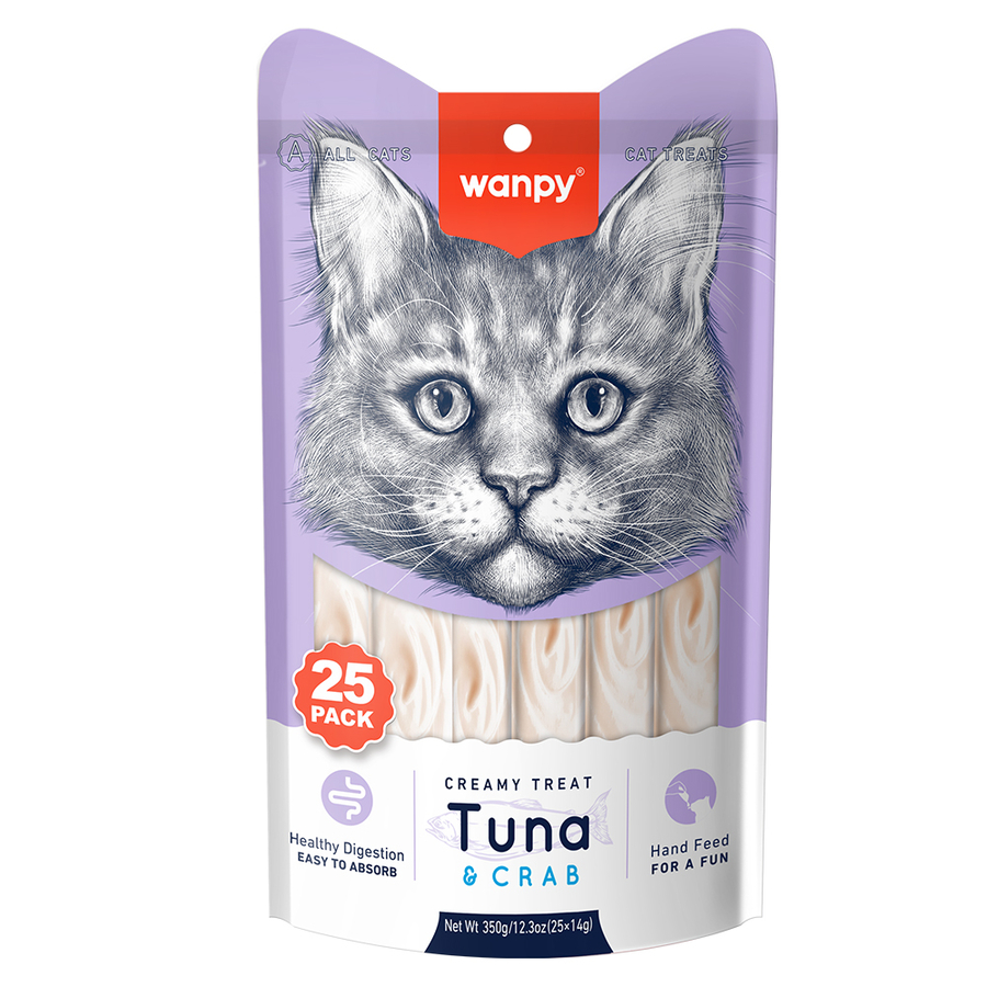 Wanpy Ton Balıklı&Yengeçli Krema Kedi Ödülü 25x14 G - Ana Görsel