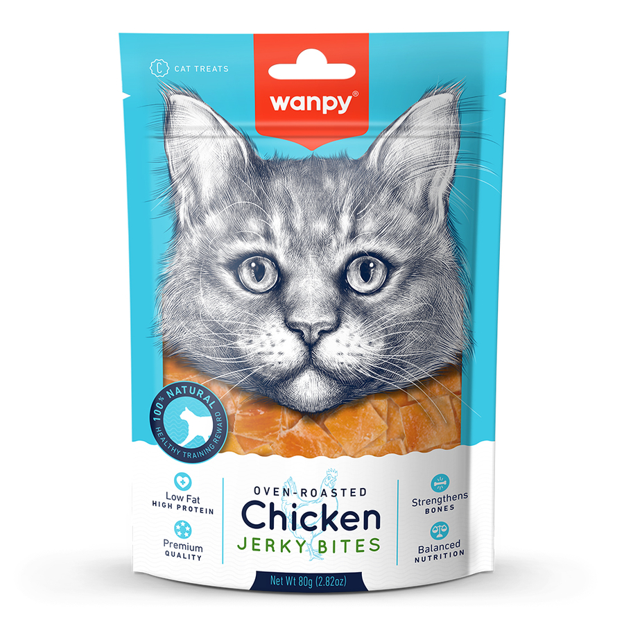 Wanpy Gerçek Tavuk Yumuşak Kedi Ödülü 80 G