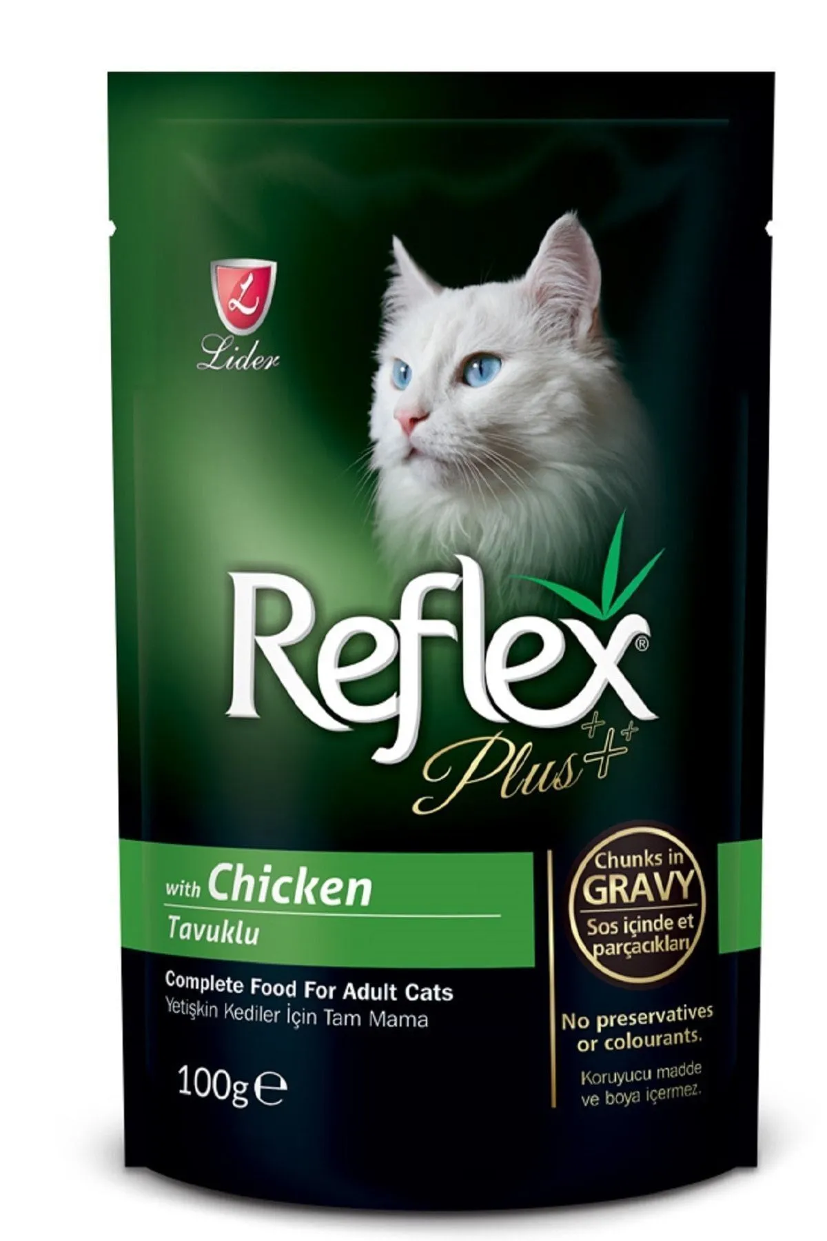 Reflex Plus Tavuklu Pouch Kedi Konserve Sos  İçinde Et Parçacıklı 100 G - Ana Görsel