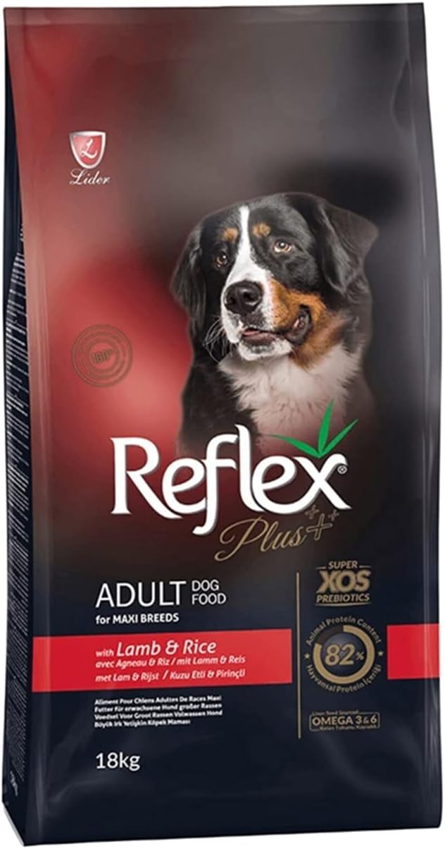 Reflex Plus Kuzu&Pirinç Büyük Irk Yetişkin Köpek Kuru Maması 18 KG - Ana Görsel